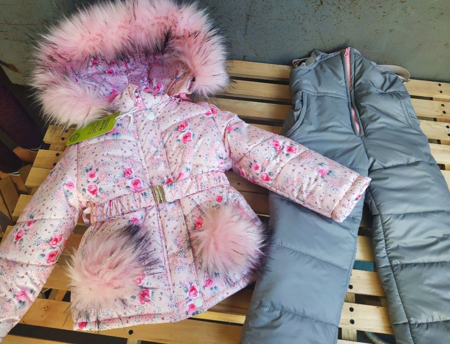 Комбинезон зимний для девочек р 92,98
