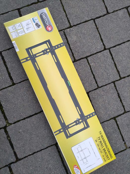 Plaski wieszak do TV do 75" metalowy NOWY