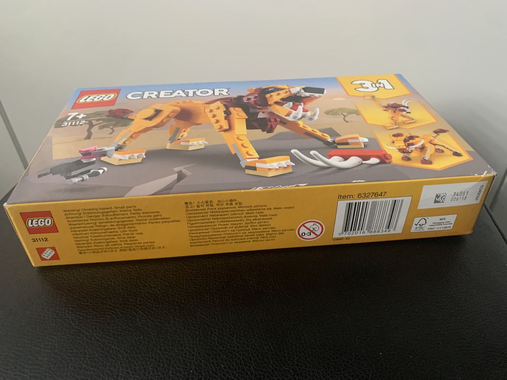 Klocki lego creator 3 w 1 zestaw 31112 dziki lew