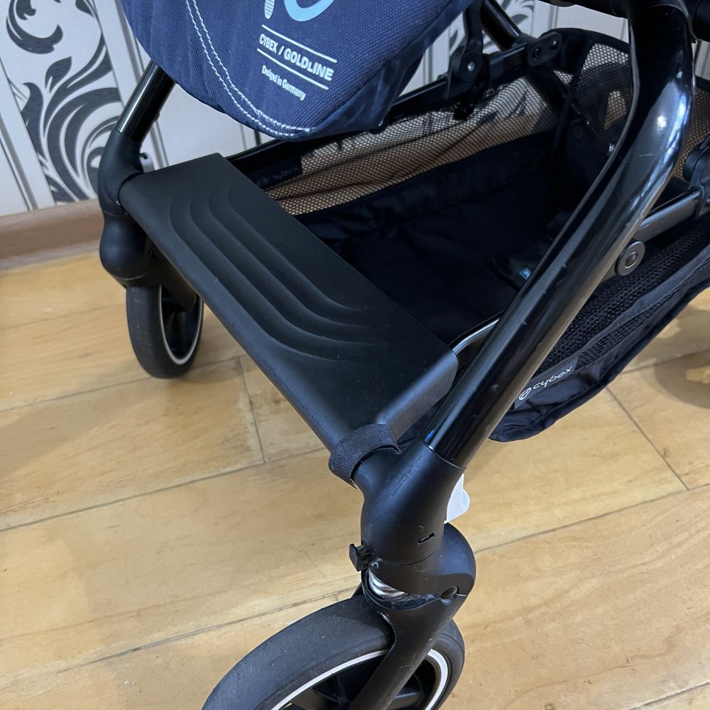Прогулочна коляска cybex eezy s+2 navy blue в ідеальному стані