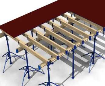Строительные рамные Леса. Опалубка потолочная горизонтальная