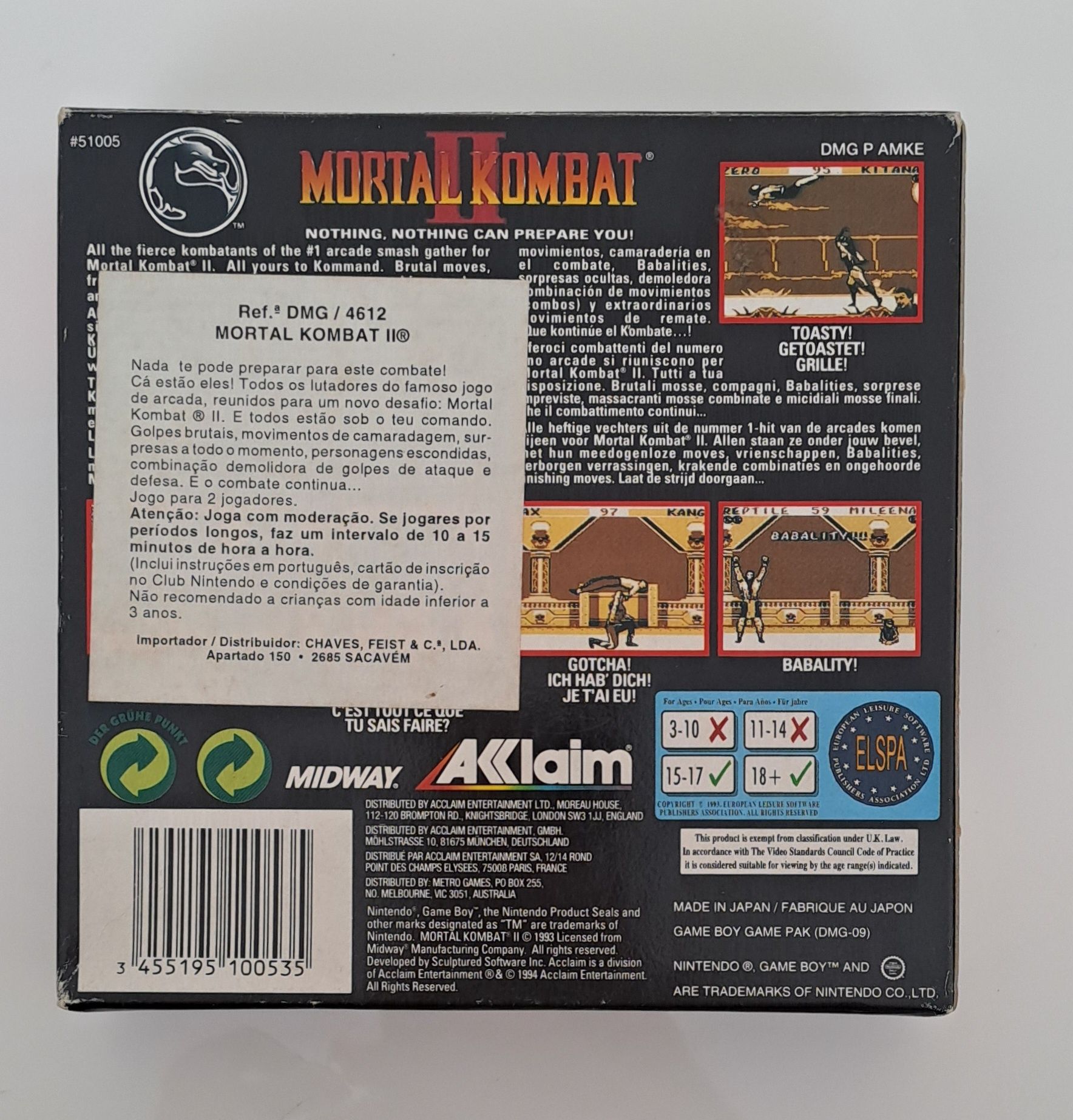 Mortal Kombat Game Boy (CIB)