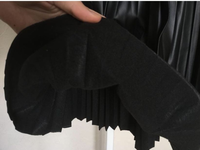 ОСТАННЯ Шкіряна юбка плісе