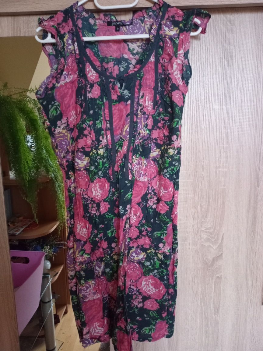 Ròżowa sukienka Papaya rozmiar 12