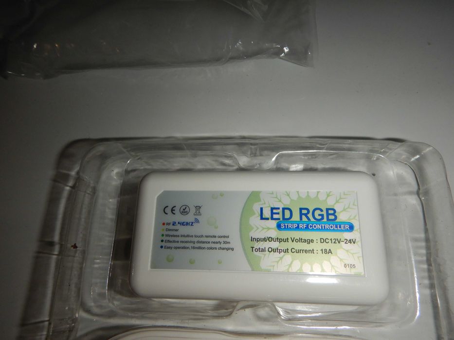 Sterownik LED RGB RF 12/24V + Pilot