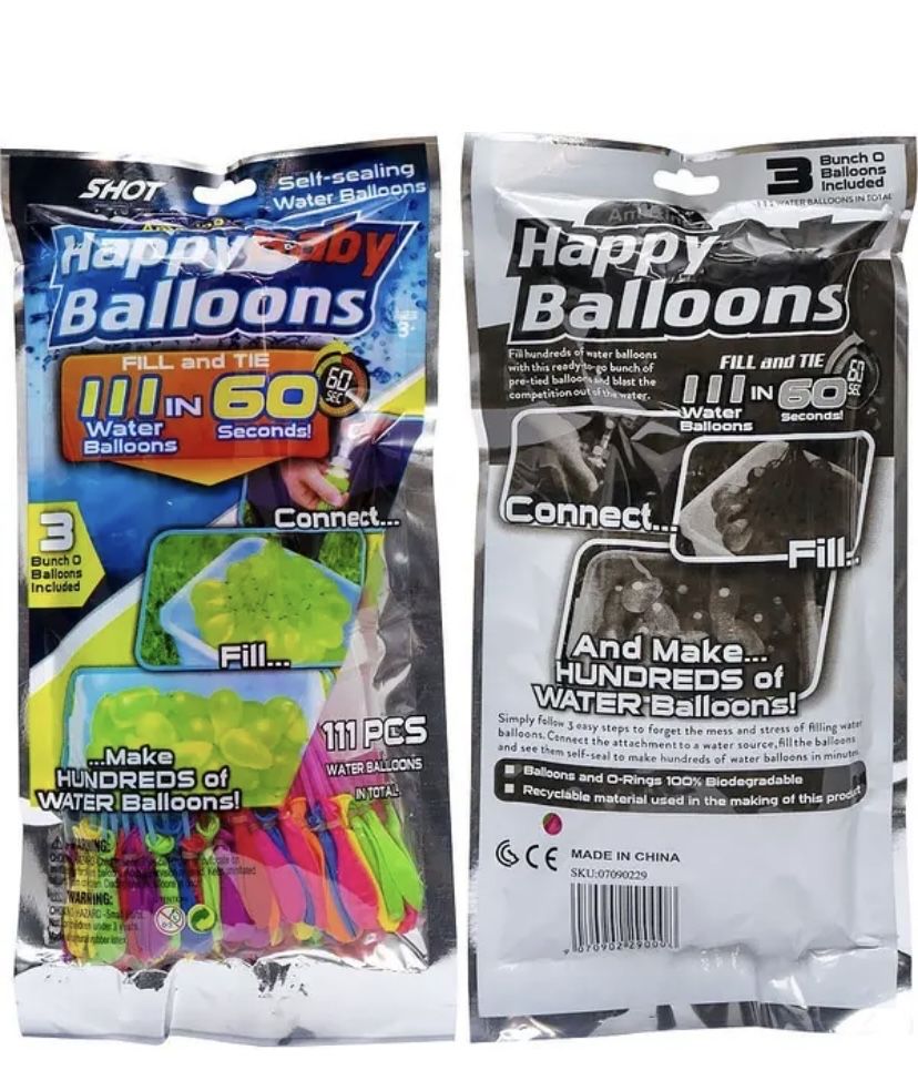 Набор шариков водяных бомб «волшебные воздушные шары» с водой 3*37 шар
