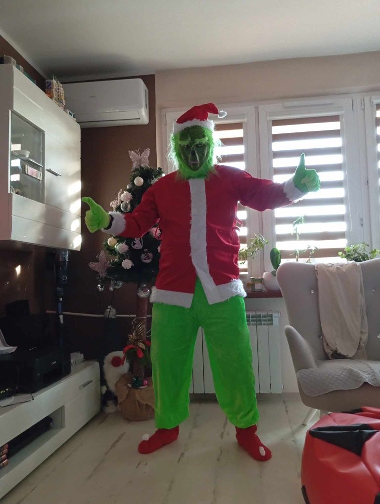 Strój grinch dwa razy XL