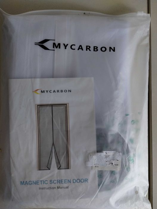 Magnetyczna zasłona z moskitierą MYCARBON  biała 120 x 220.