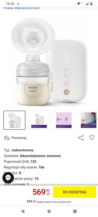 Laktator (nowy)PHILIPS AVENT SCF392/11