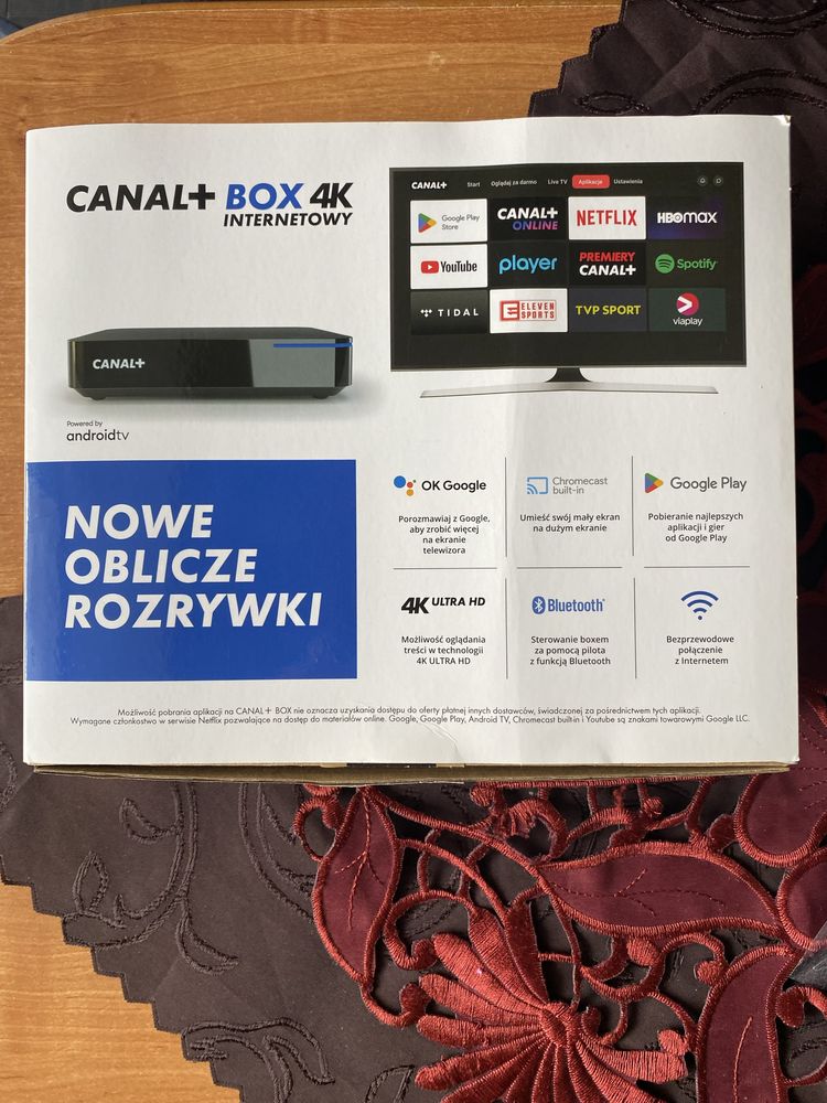 Dekoder canal+ box 4K internetowy