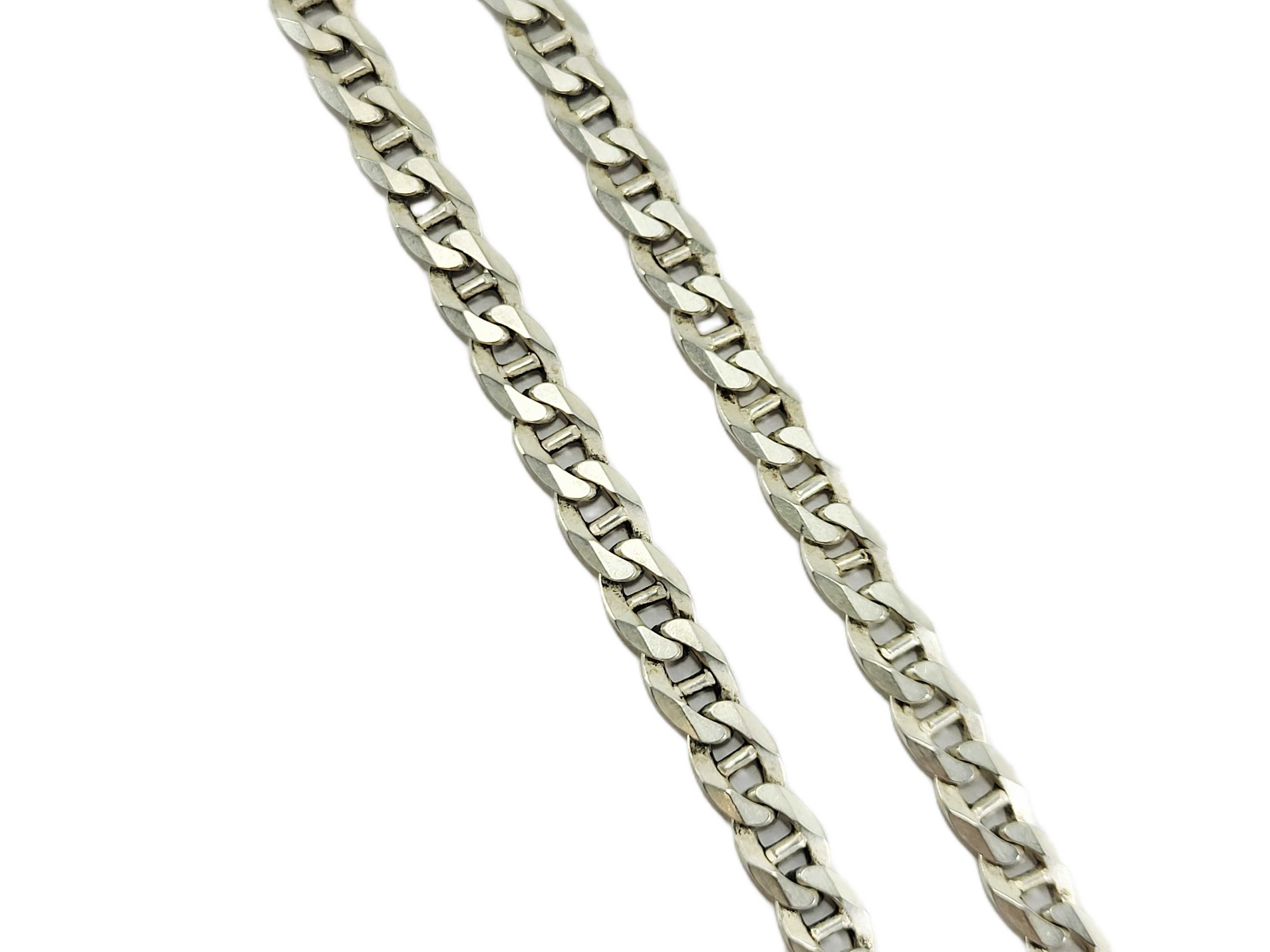 Srebrny łańcuszek męski 925 splot Gucci długość 56,5 cm