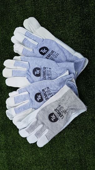 Rękawice skórzane kozia skóra monterskie LEMUR r.8,9,10,11