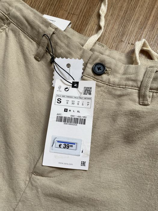 Льняні штани ZARA