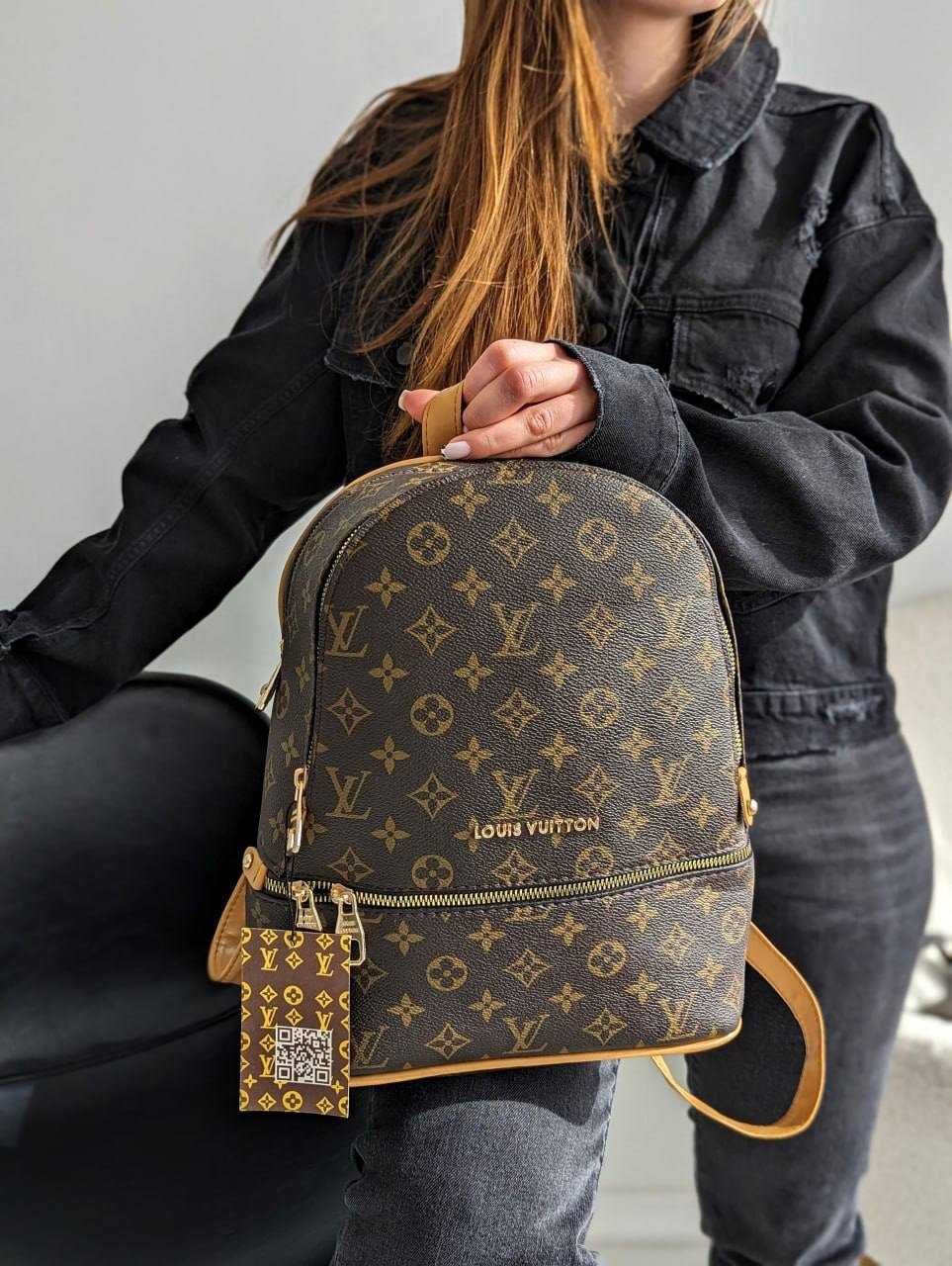 Рюкзак жіночий женский Louis Vuitton Spring LUX коричневий