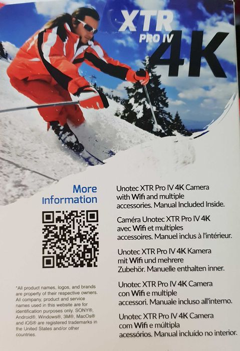 Unotec XTR Pro IV Camera, 4K, WiFi64409370910339121