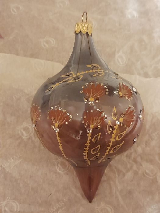 Szklane ręcznie malowane bombki