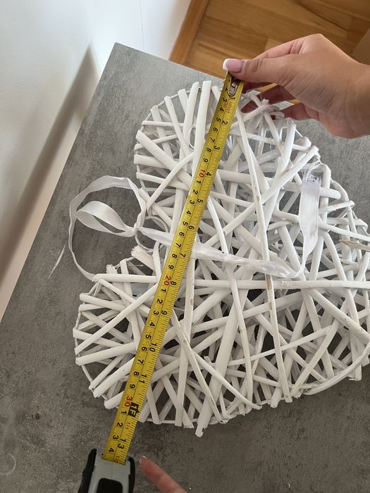 Ratanowe serca, wesele ozdoby, na dom, do kościoła