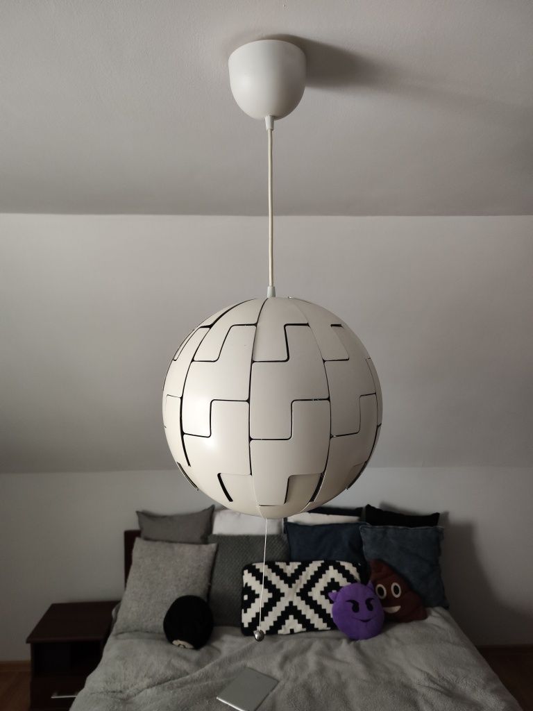 Lampa Ikea srebrna 35cm