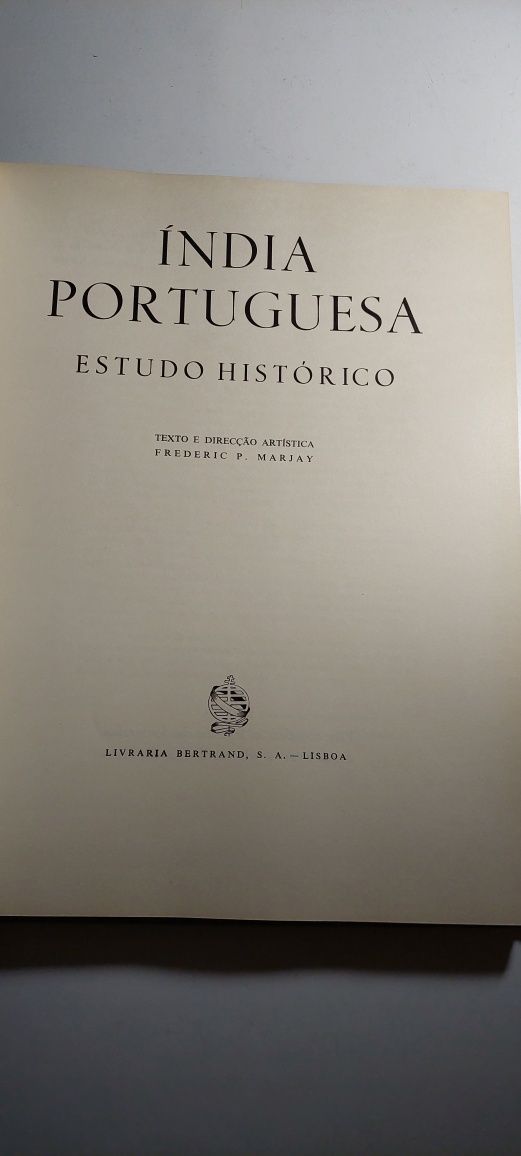 Índia Portuguesa, Estudo Histórico - F. Marjay (1959)