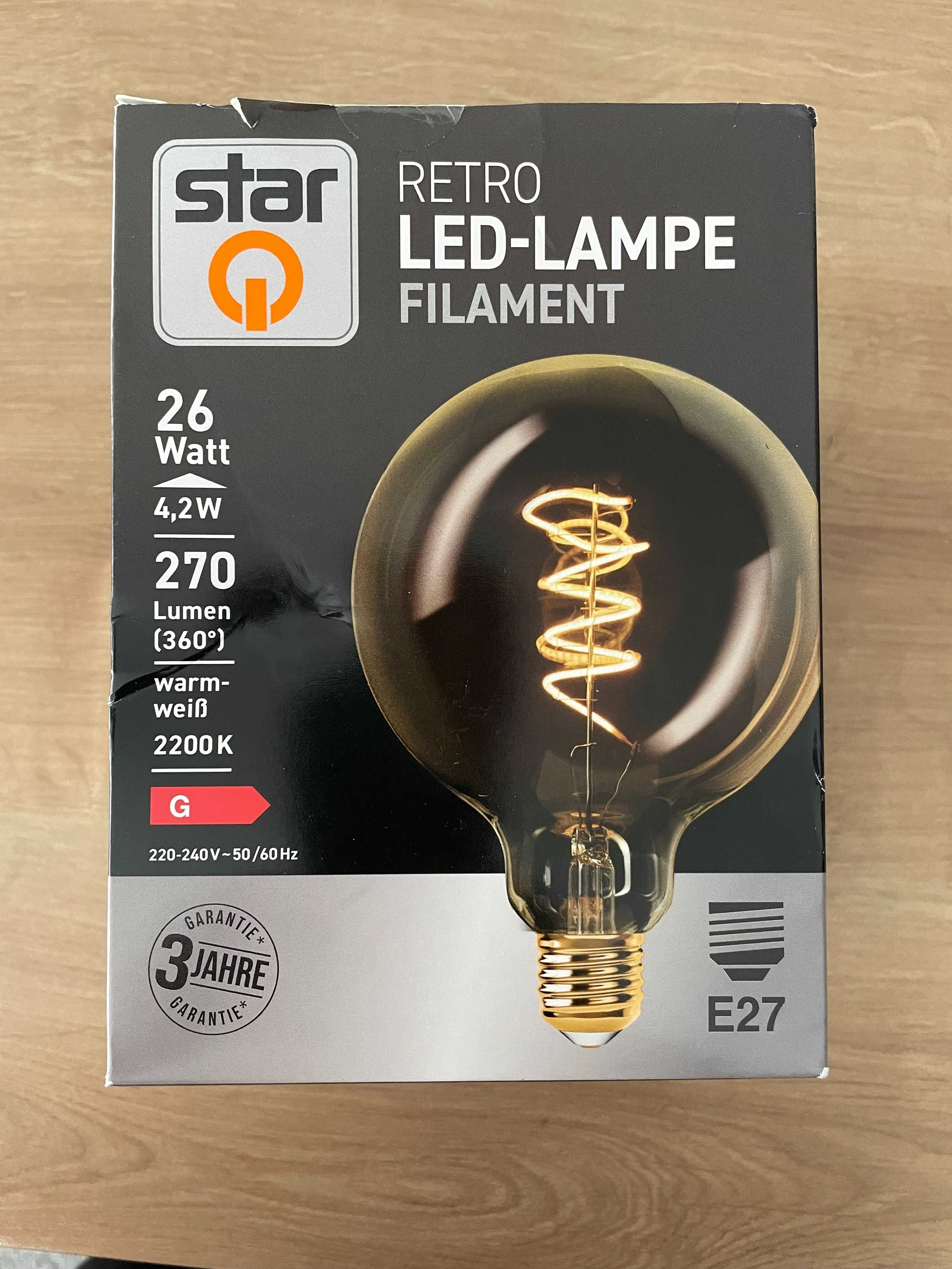 Żarówka LED retro kula 4,2 W E27