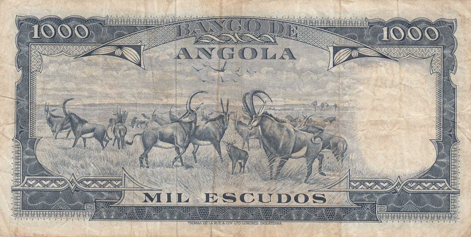 Nota 1000 escudos Americo Tomas Angola