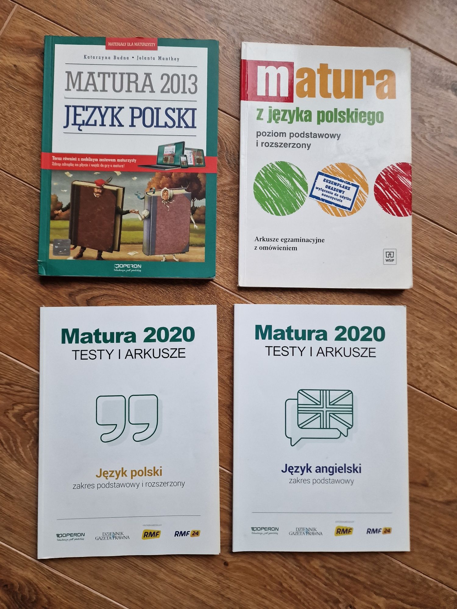 Testy maturalne, J. polski, J. angielski