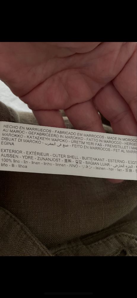 Spodnie 100% len - Massimo Dutti