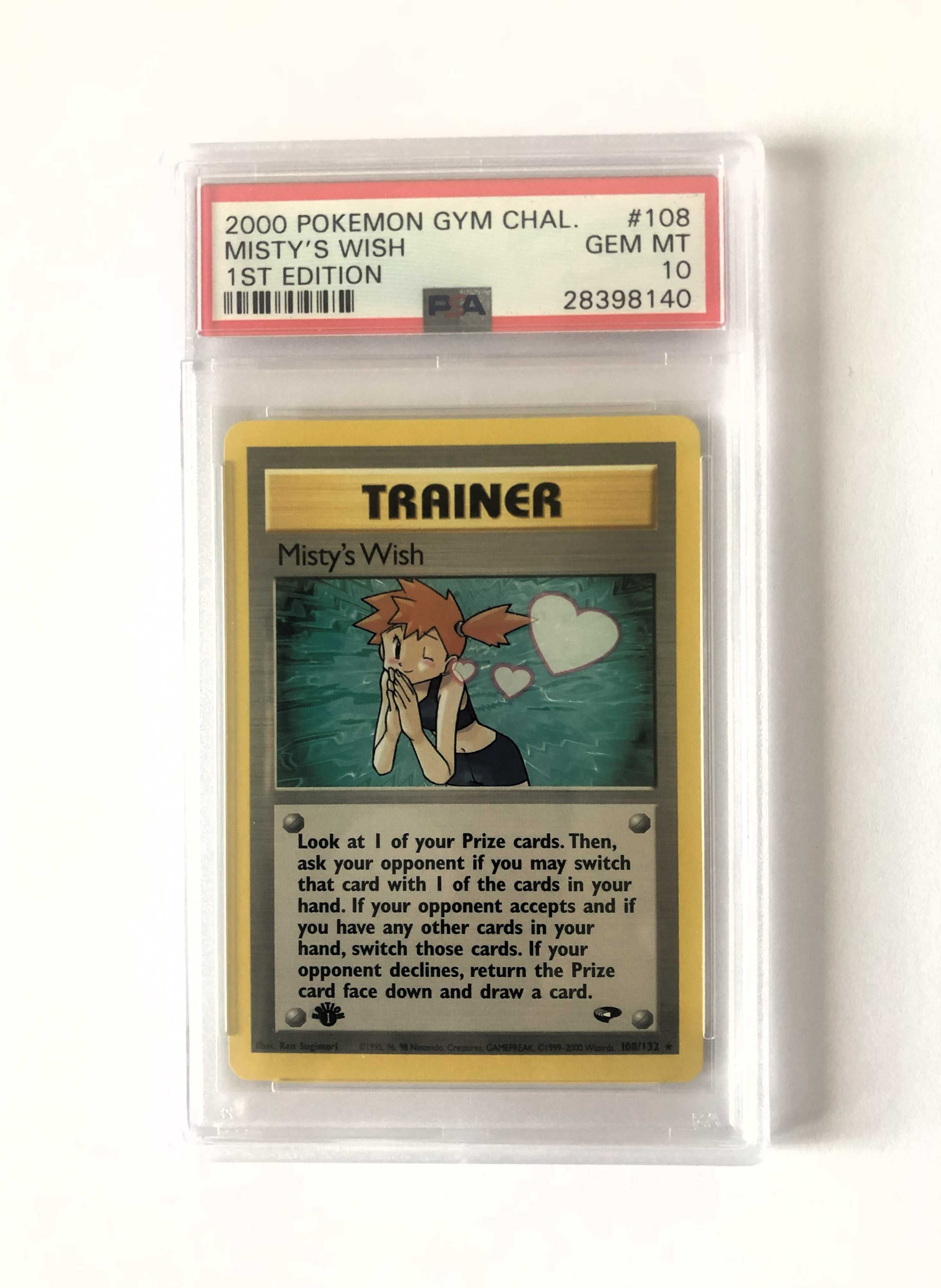 PSA 10 Pokemon Misty's Wish 2000 Gym Challenge 108/132 1st edition