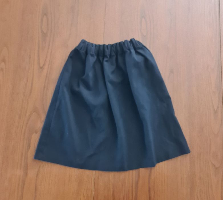 Spódniczka 128 elegancka granatowa dla dziewczynki dziewczęca okazyjna