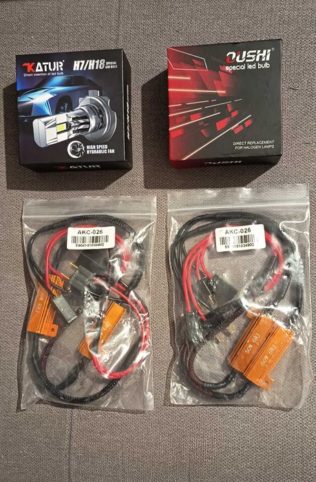 2x2szt. Żarówki samochodowe LED H7+ canbus tranzystor