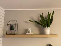 Półka IKEA LACK DAB bejcowany na biało 110cm