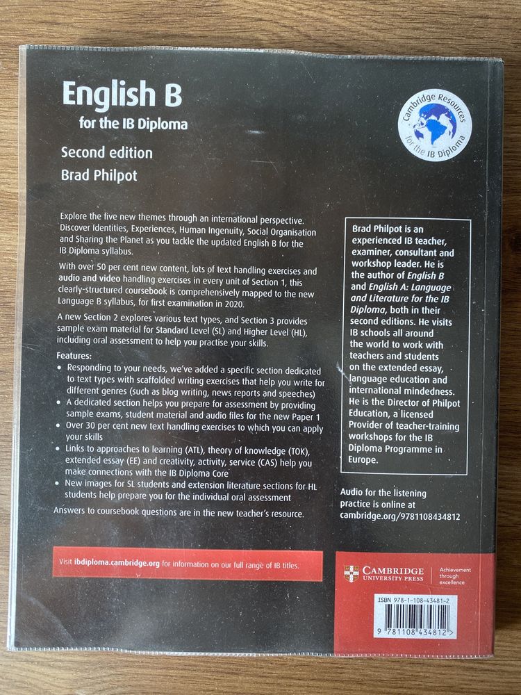 English B IB diploma Philpot