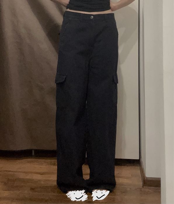 Штани джинси cropp y2k cargo sk8 карго