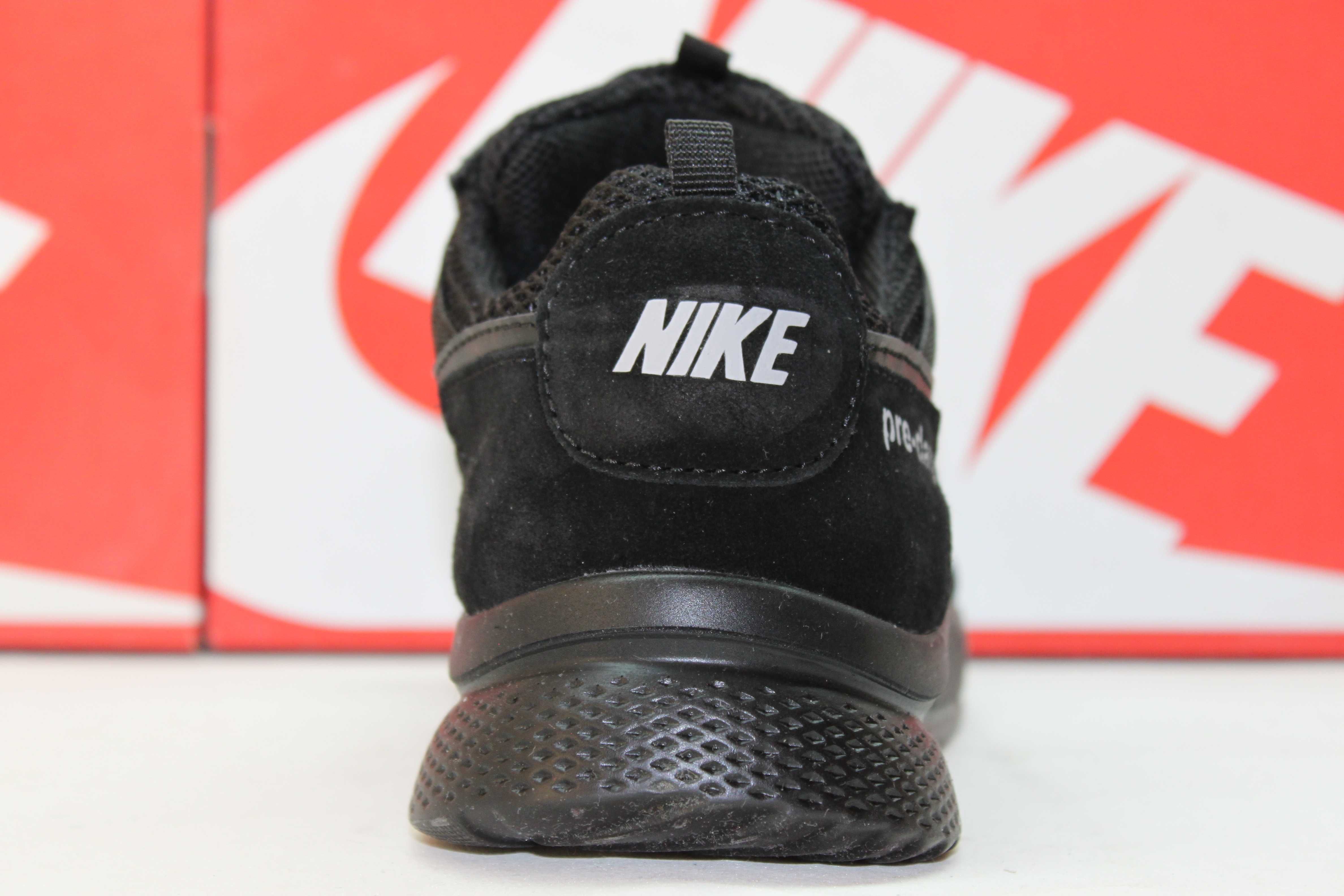 Nike - топовые черные кроссовки кеды кросівки сетка (код:15-98сетка)