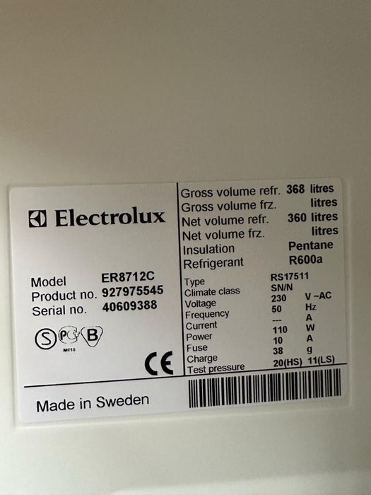 Lodówka chłodziarka do Gastro 175 cm 350 l Electrolux