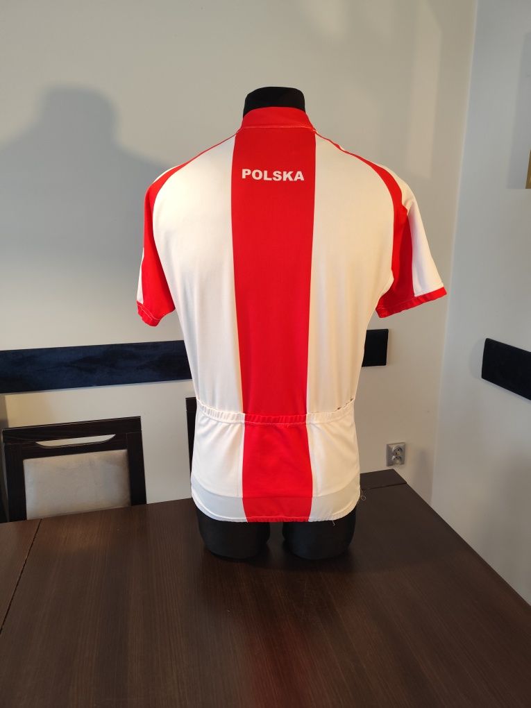 Koszulka kolarska Polska reprezentacja fajna na rower rowerowa