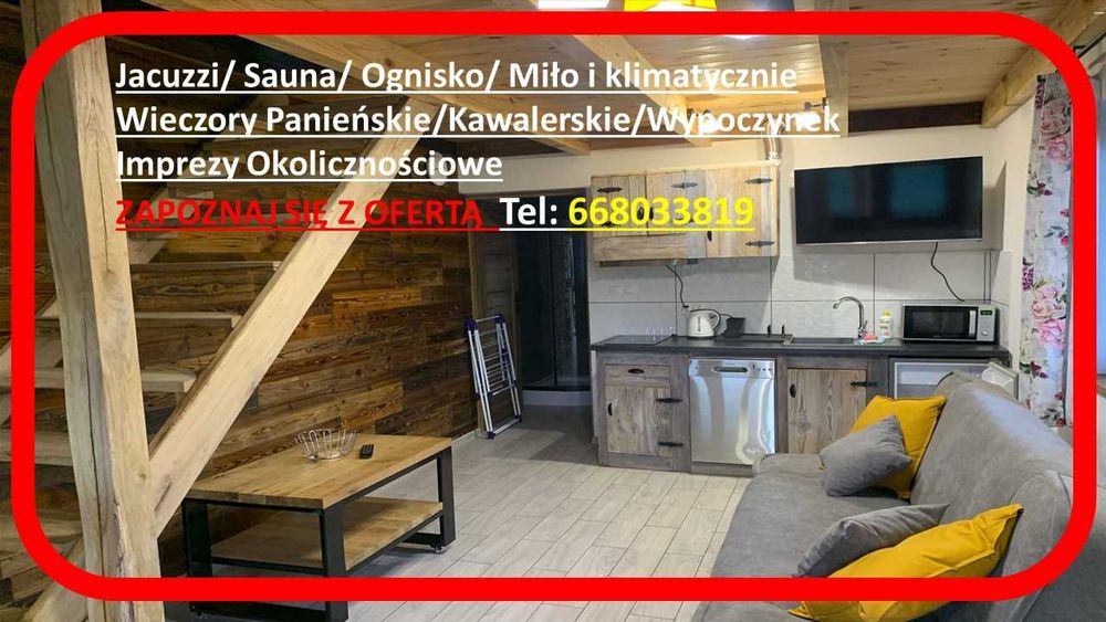 Domek Okuninka nocleg Rodziny Kawalerski # Panieński # Jacuzzi # Sauna