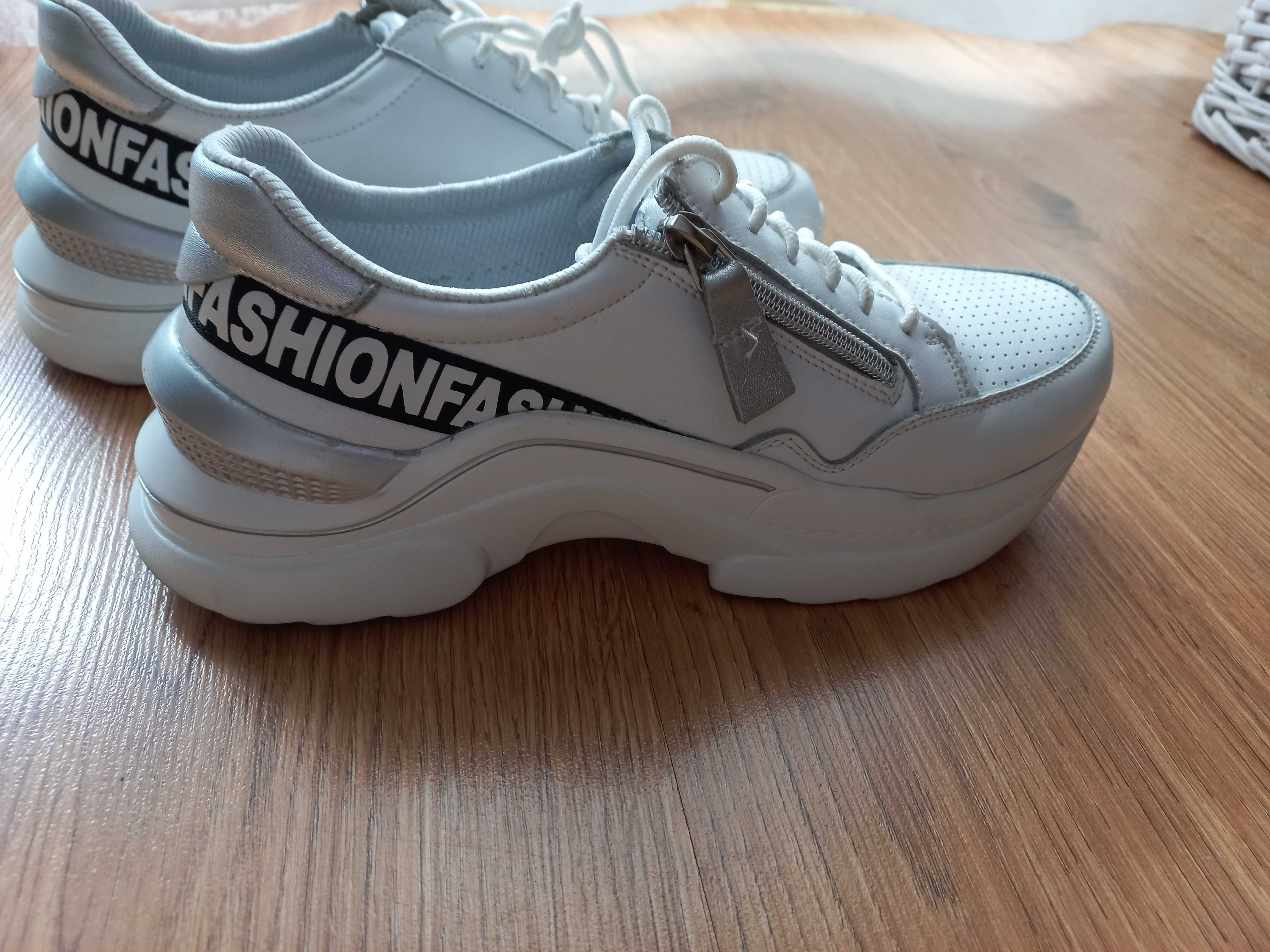 Skórzane sneakersy Filippo rozm.40