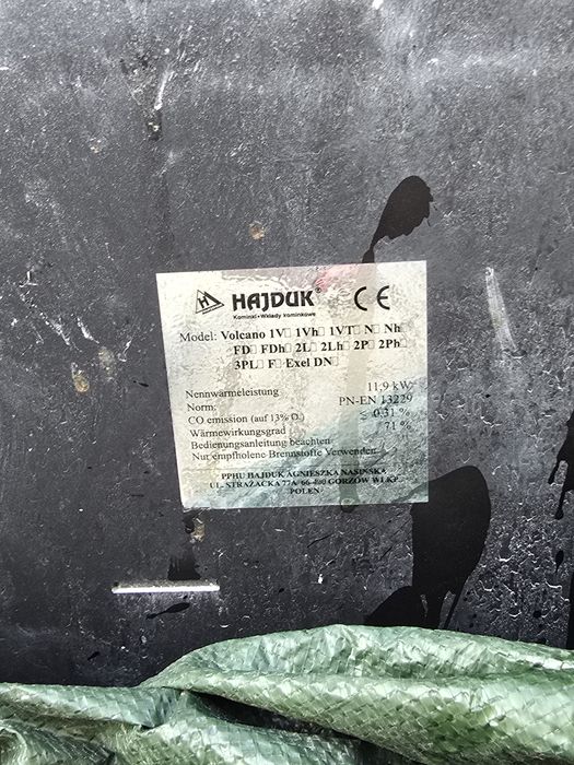 Wklad kominkowy wysokiej klasy HAJDUK