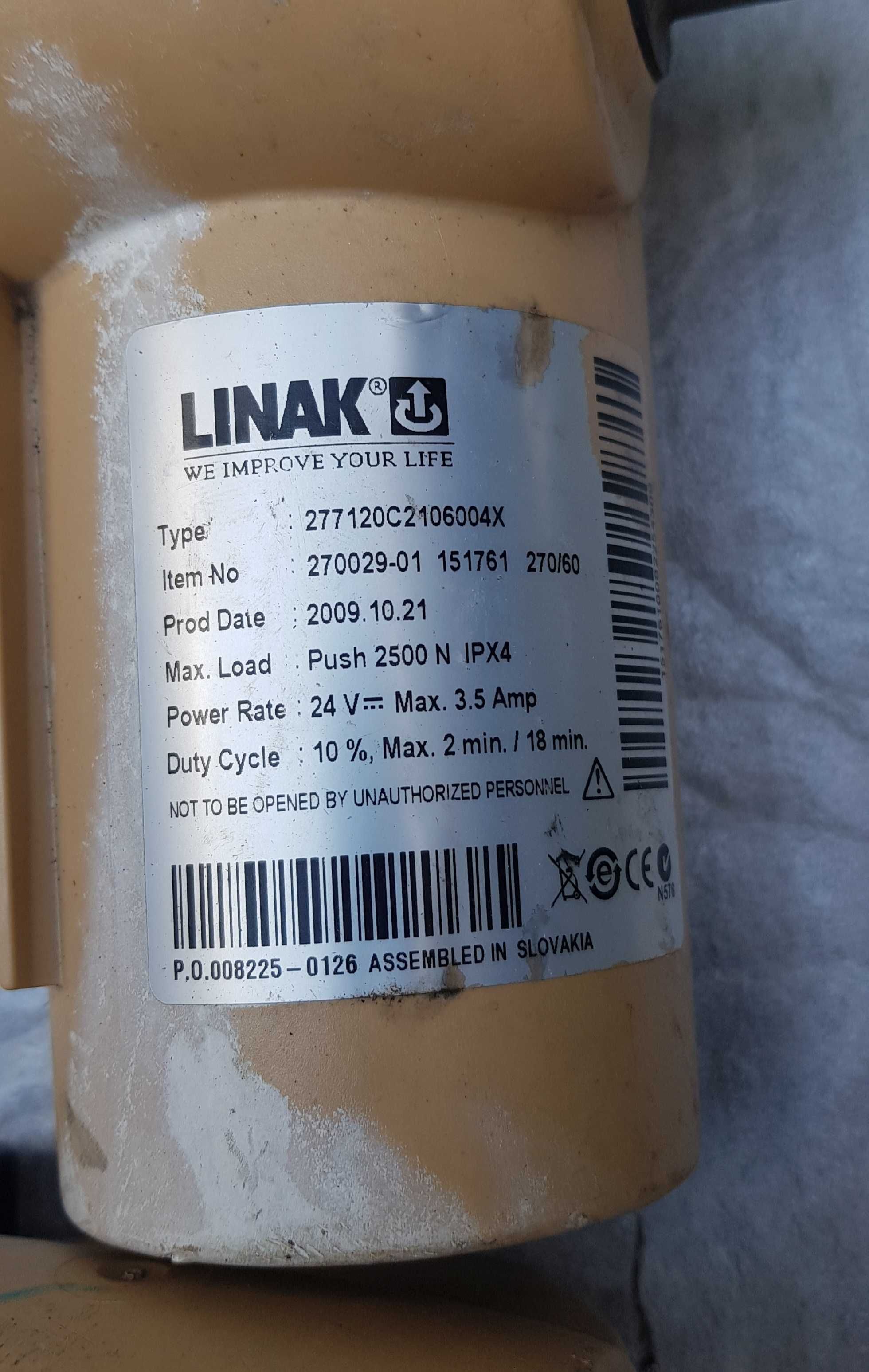 LINAK Siłownik Liniowy 277‍120‍C21‍060‍04X ORYGINALNY