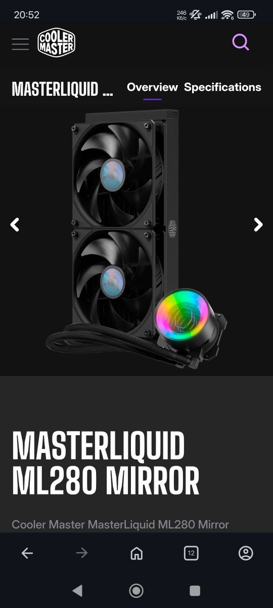 СВО CoolerMaster Liquid ML280 (Corsair,NZXT,Arctic,Be Quiet,AlphaCool)