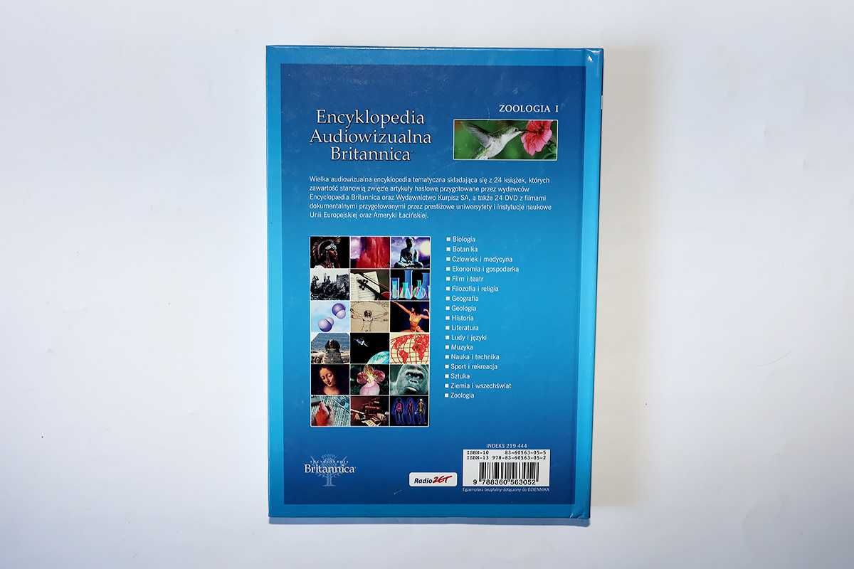 Encyklopedia audiowizualna Britannica Zoologia I + płyta DVD