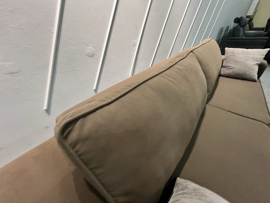 Новий розкладний диван велюр трійка