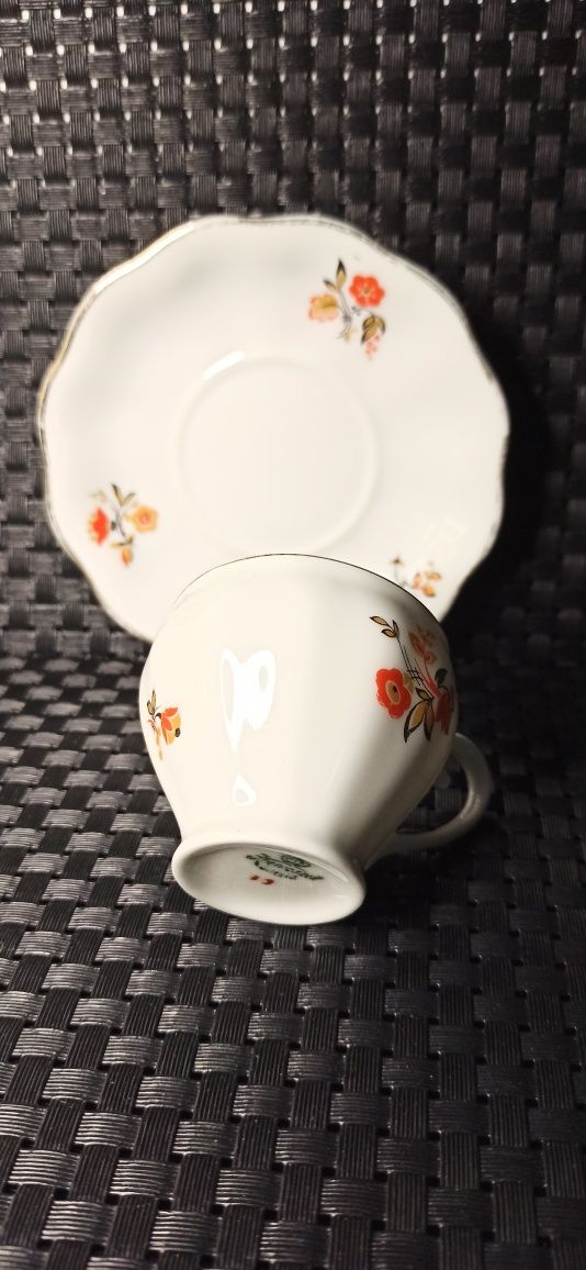 Porcelana Śląska Koenigszelt DUO Jaworzyna Śląska Art Deco MOKKA