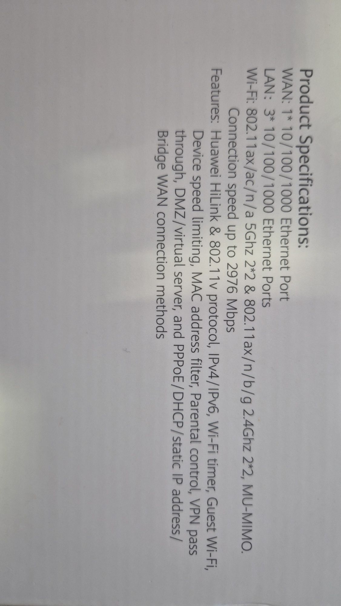 Router WiFi 6 Huawei AX3 WS7100