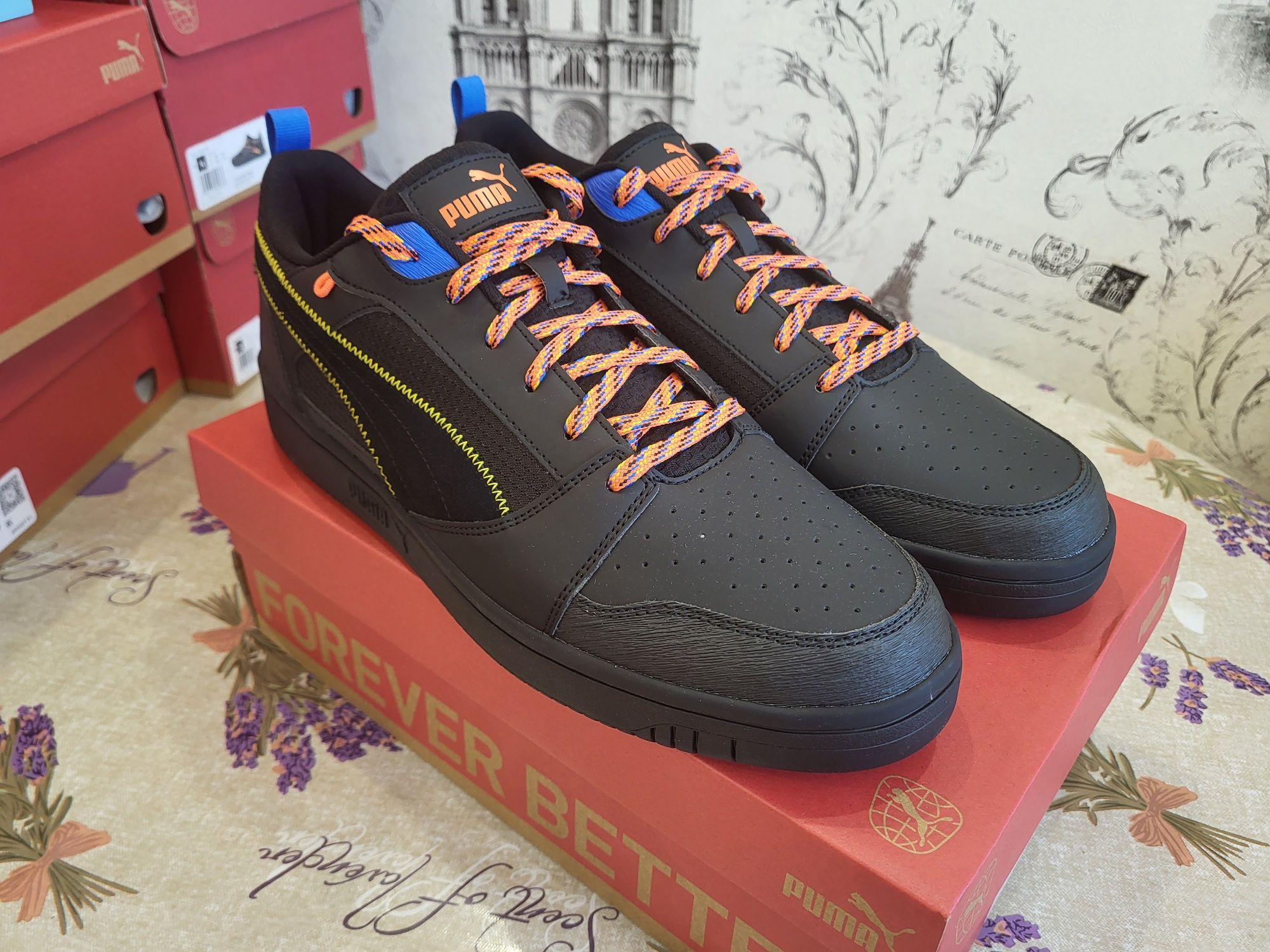 PUMA Rebound v6 Low Open Road Men's Sneakers Розмір 48