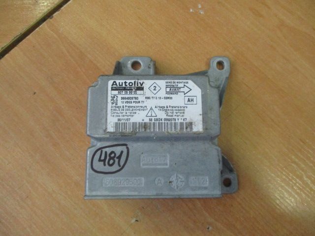 Modulo Airbag 607059500 9664909780 PEUGEOT 308 2008
