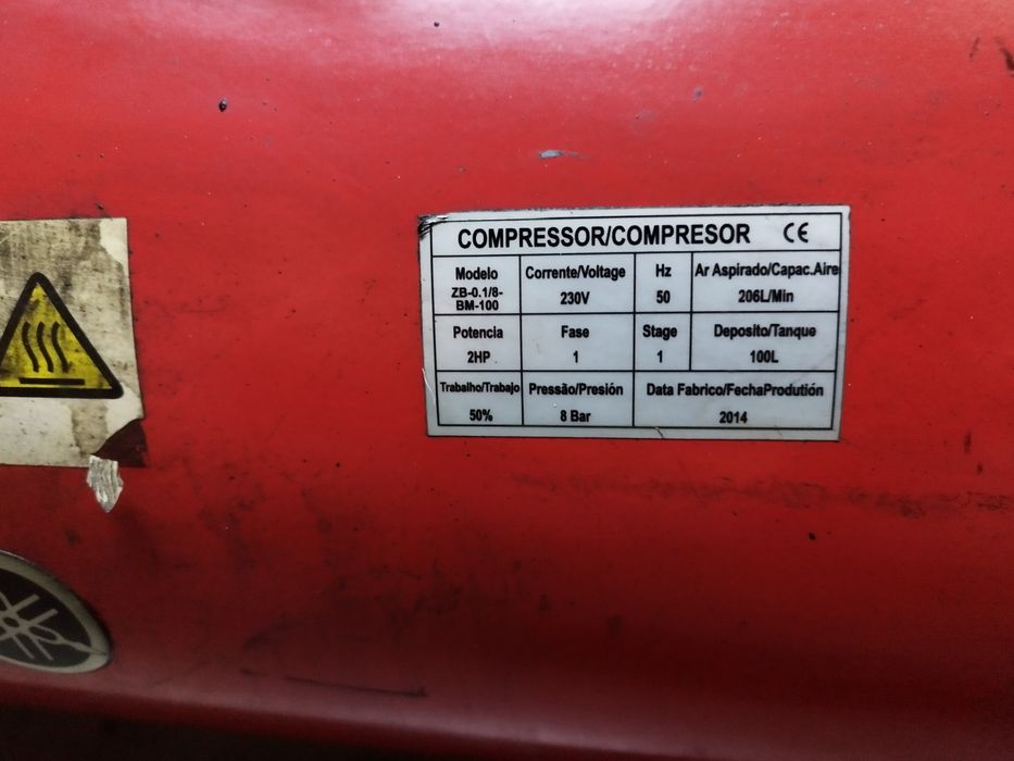 Compressor de Ar Mader 100L