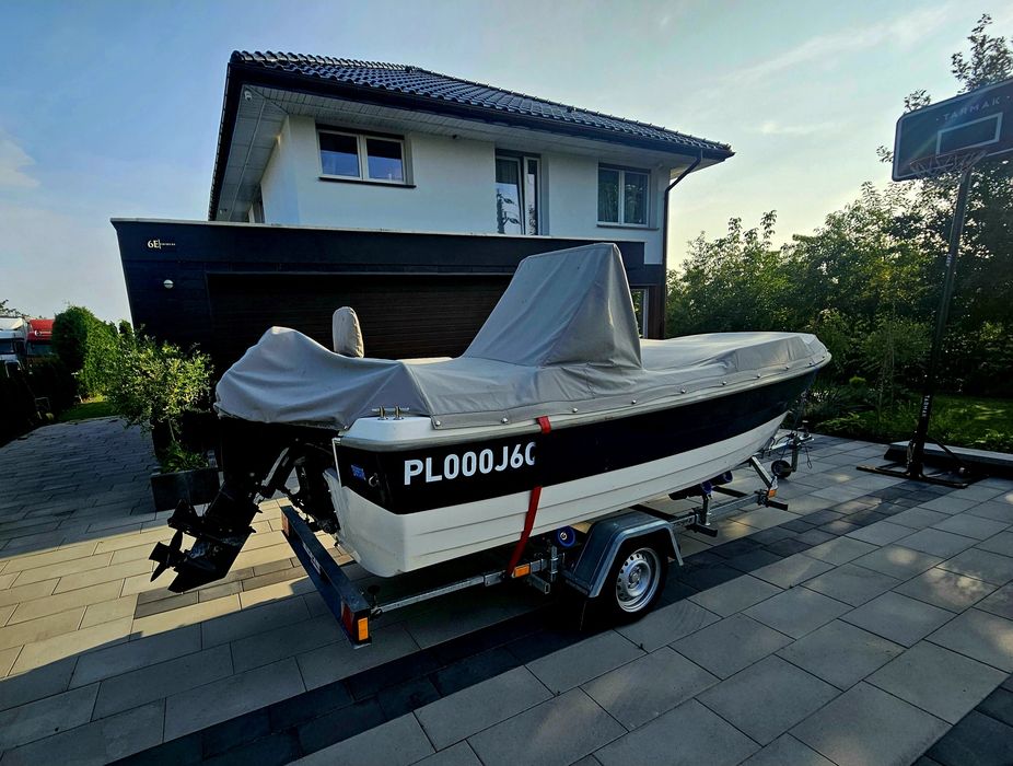 Łódka Kruger Delta E, Mercury 25km, przyczepka, łódź