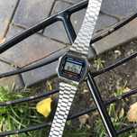 Оригінальний наручний годинник, Casio, касіо A168WA-1YES Silver-Black